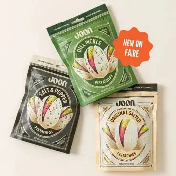 Joon pistachio snack packages